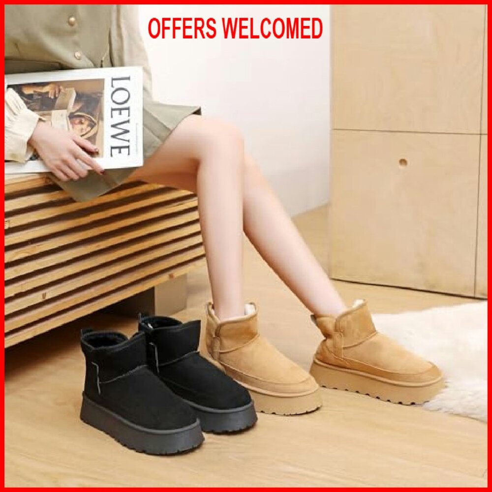 Platform Ankle Boots with Memory Foam, Waterproof… - image 7